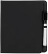 An image of a Custom White Board and Sticky Note Pad Set in Black!