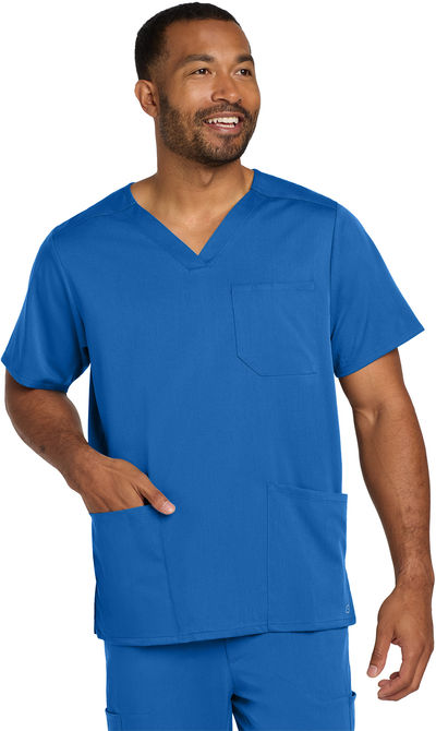 An image of a Custom WonderWink Mens Premiere Flex VNeck Top!