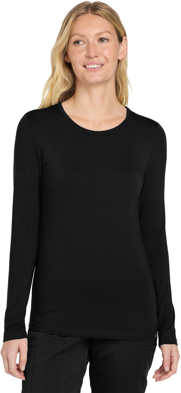 An image of a Custom WonderWink Womens Long Sleeve Layer Tee!
