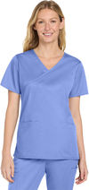 An image of a Custom WonderWink Womens WorkFlex Mock Wrap Top!