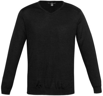 Am image of a Custom Biz Collection Mens Milano Pullover in Black!