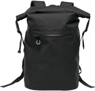 Am image of a Custom Stormtech Cirrus Backpack in Dolphin!
