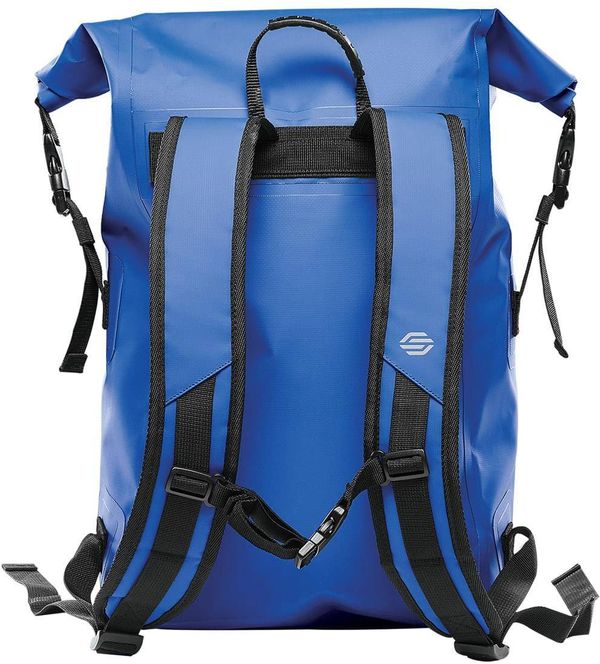 Am image of a Custom Stormtech Cirrus Backpack in Royal!
