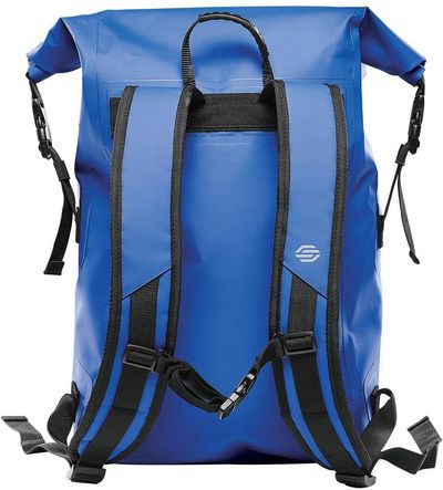 Am image of a Custom Stormtech Cirrus Backpack in Royal!