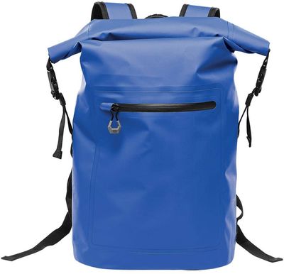 Am image of a Custom Stormtech Cirrus Backpack in Royal!