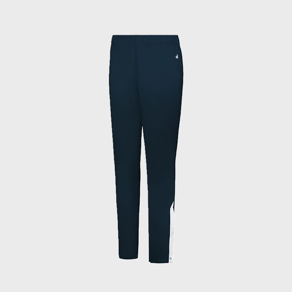 An image of warm up pants that you can screen print or embroider on!