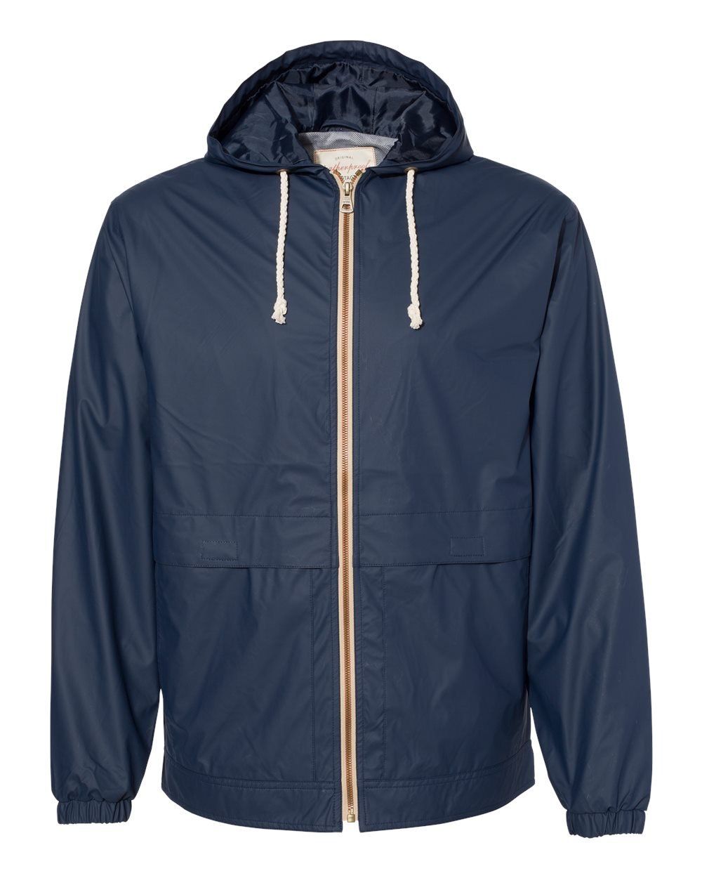 Weatherproof Vintage Hooded Rain Jacket in Navy