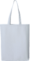 Am image of a Custom OAD Midweight Recycled Cotton Gusseted Tote in White!