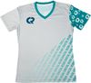 Am image of a Custom Sublimated Womens Vneck Jersey in Essential!
