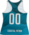 Am image of a Custom Sublimated Youth Racerback Tank Top in Essential!