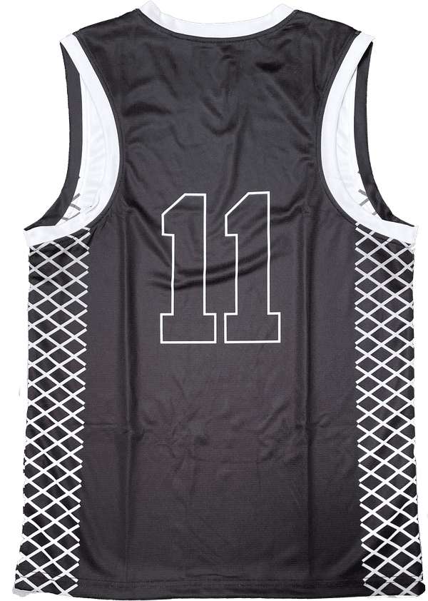 Am image of a Custom Sublimated V Neck Racerback Youth Girls Basketball Jersey in Full Colour Sublimation!