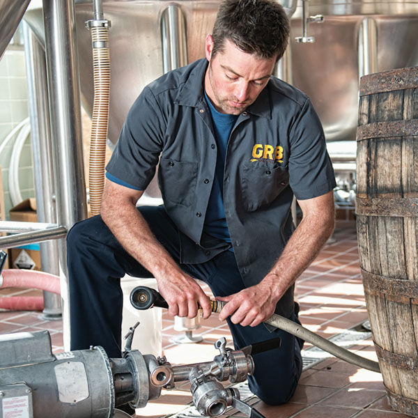 Our custom work shirts being used in the real world.