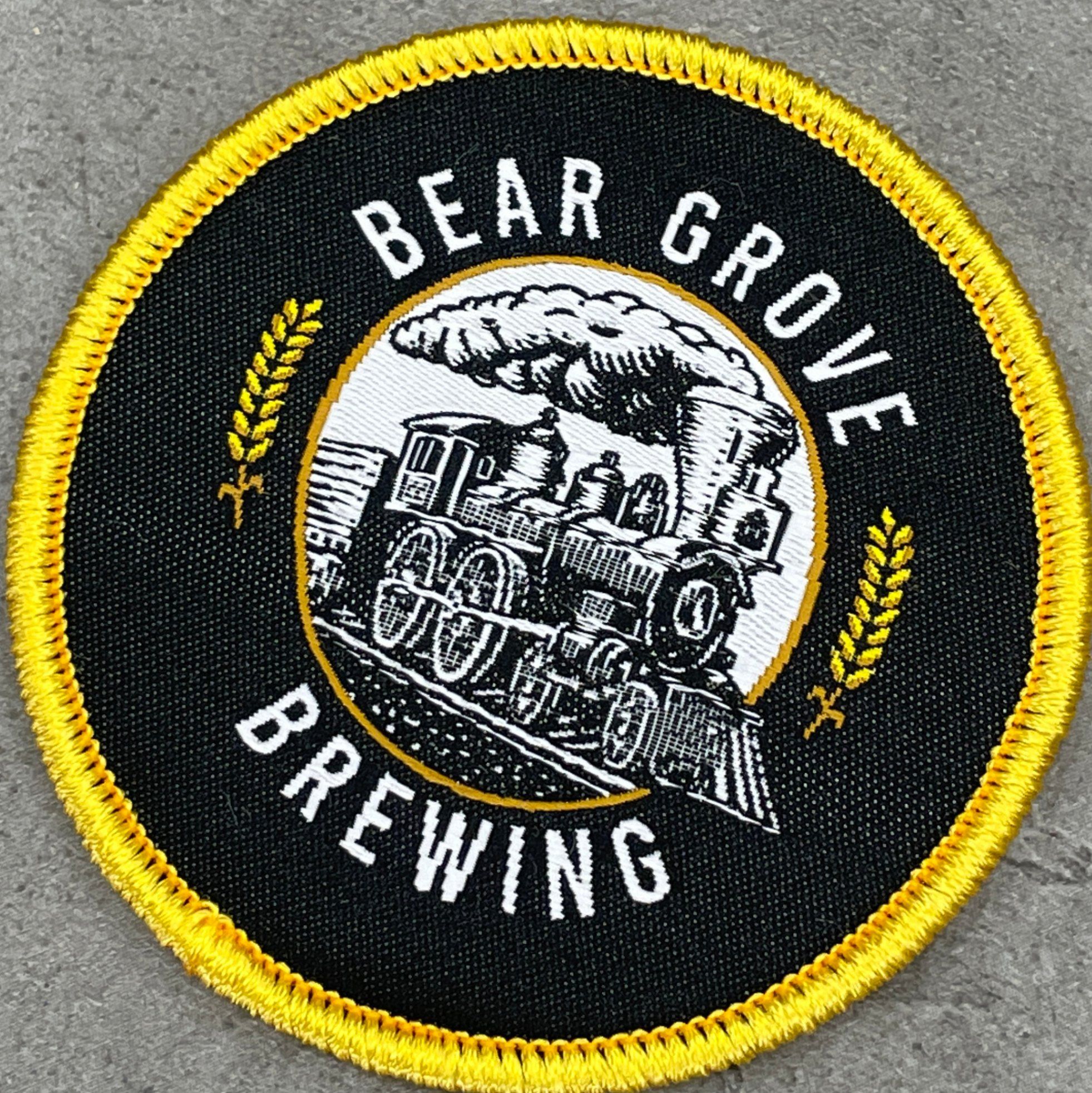 An image of woven patches that we printed