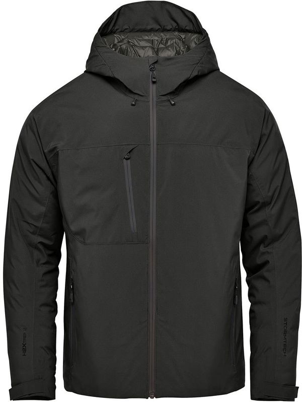 Am image of a Custom Stormtech Mens Nostromo Thermal Shell Jacket in Black/Graphite!