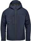 Am image of a Custom Stormtech Mens Nostromo Thermal Shell Jacket in Navy/Graphite!