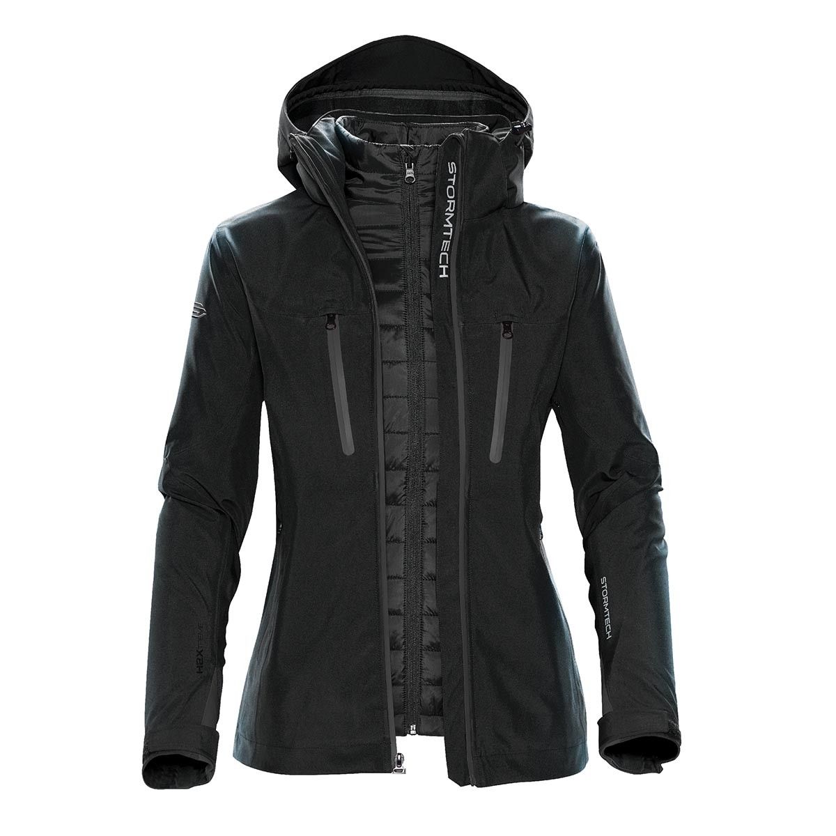 Stormtech Womens Matrix System Jacket in Black/Carbon