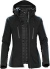 Am image of a Custom Stormtech Womens Matrix System Jacket in Black/Carbon!
