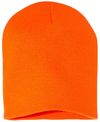 Am image of a Custom YP Classics Short Beanie in Blaze Orange!