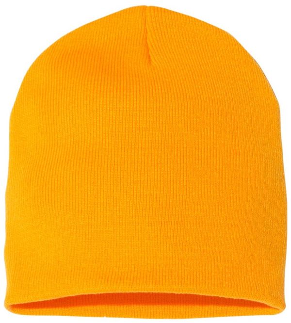 Am image of a Custom YP Classics Short Beanie in Gold!
