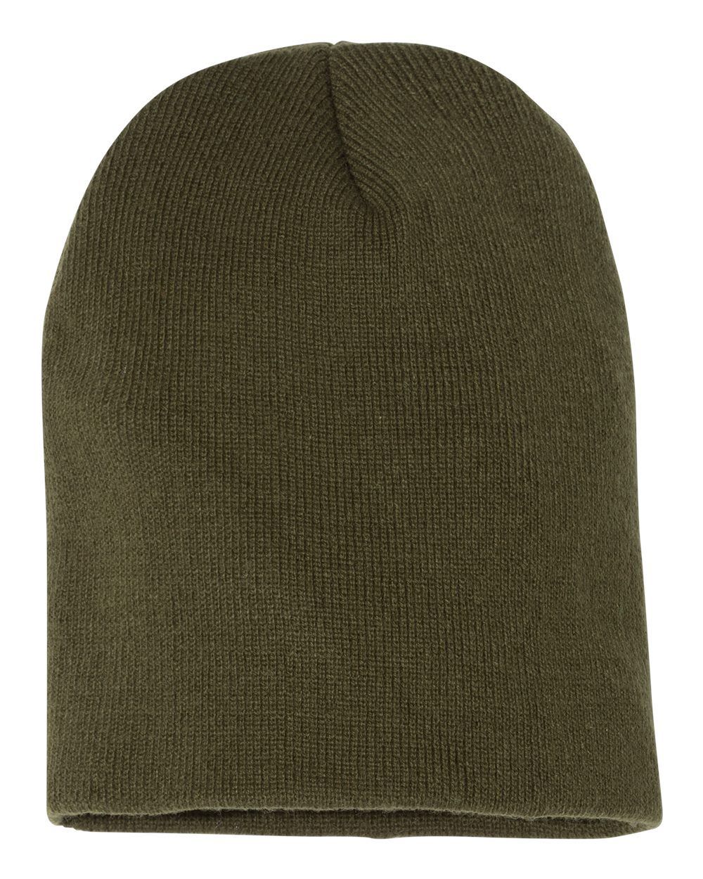 YP Classics Short Beanie in Olive