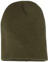 Am image of a Custom YP Classics Short Beanie in Olive!