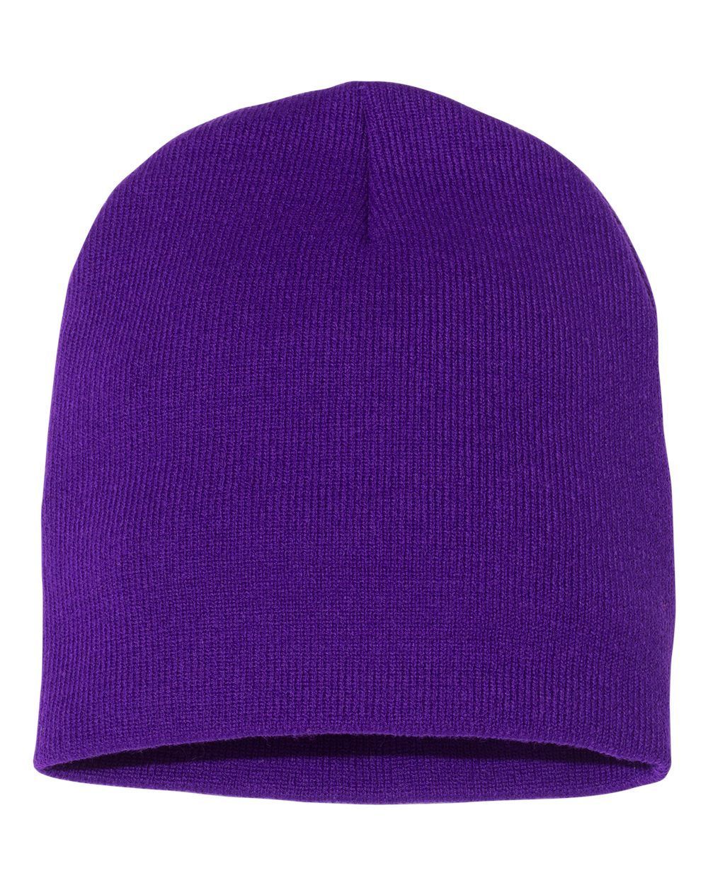 YP Classics Short Beanie in Purple