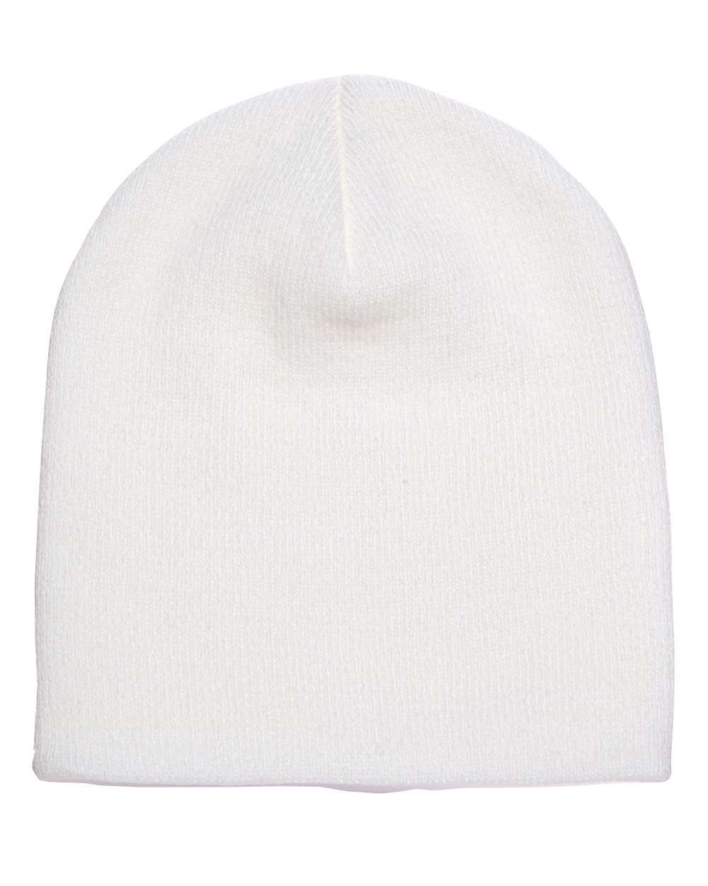 YP Classics Short Beanie in White