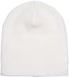 Am image of a Custom YP Classics Short Beanie in White!