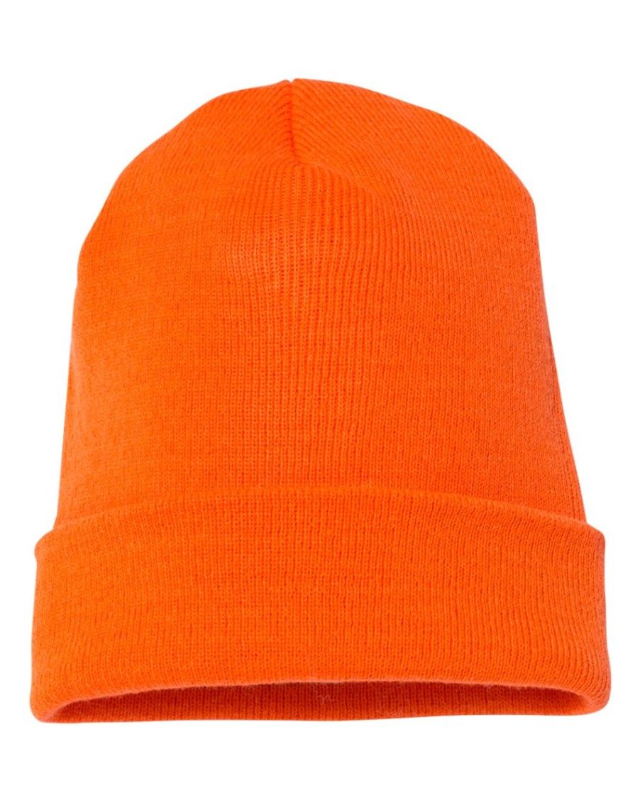 YP Classics Cuffed Beanie in Blaze Orange