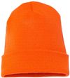 Am image of a Custom YP Classics Cuffed Beanie in Blaze Orange!