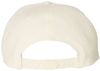 Am image of a Custom Yupoong Flat Bill Snapback Cap in Natural!
