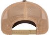 Am image of a Custom Yupoong Adult Retro Trucker Cap in Brown/Khaki!