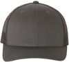 Am image of a Custom Yupoong Adult Retro Trucker Cap in Charcoal!