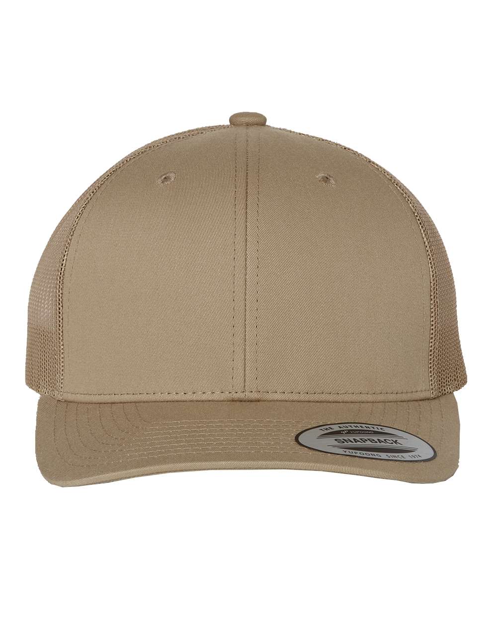 Yupoong Adult Retro Trucker Cap in Khaki