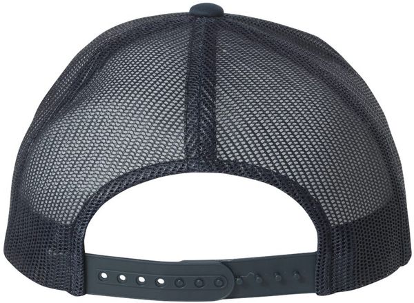 An image of a Custom Yupoong Adult Retro Trucker Cap in Navy!