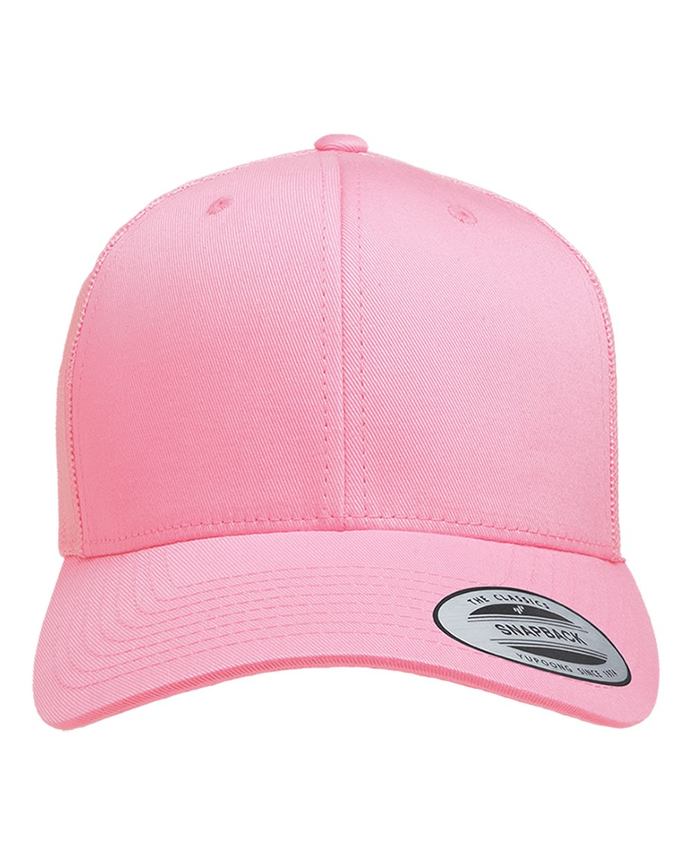Yupoong Adult Retro Trucker Cap in Pink