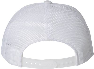 Am image of a Custom Yupoong Adult Retro Trucker Cap in White!
