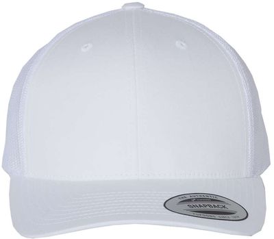 Am image of a Custom Yupoong Adult Retro Trucker Cap in White!