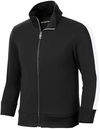 Am image of a Custom SportTek Youth Tricot Track Jacket in Black/White!