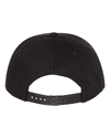 Am image of a Custom Yupoong Classics Flat Bill Cap in Black!