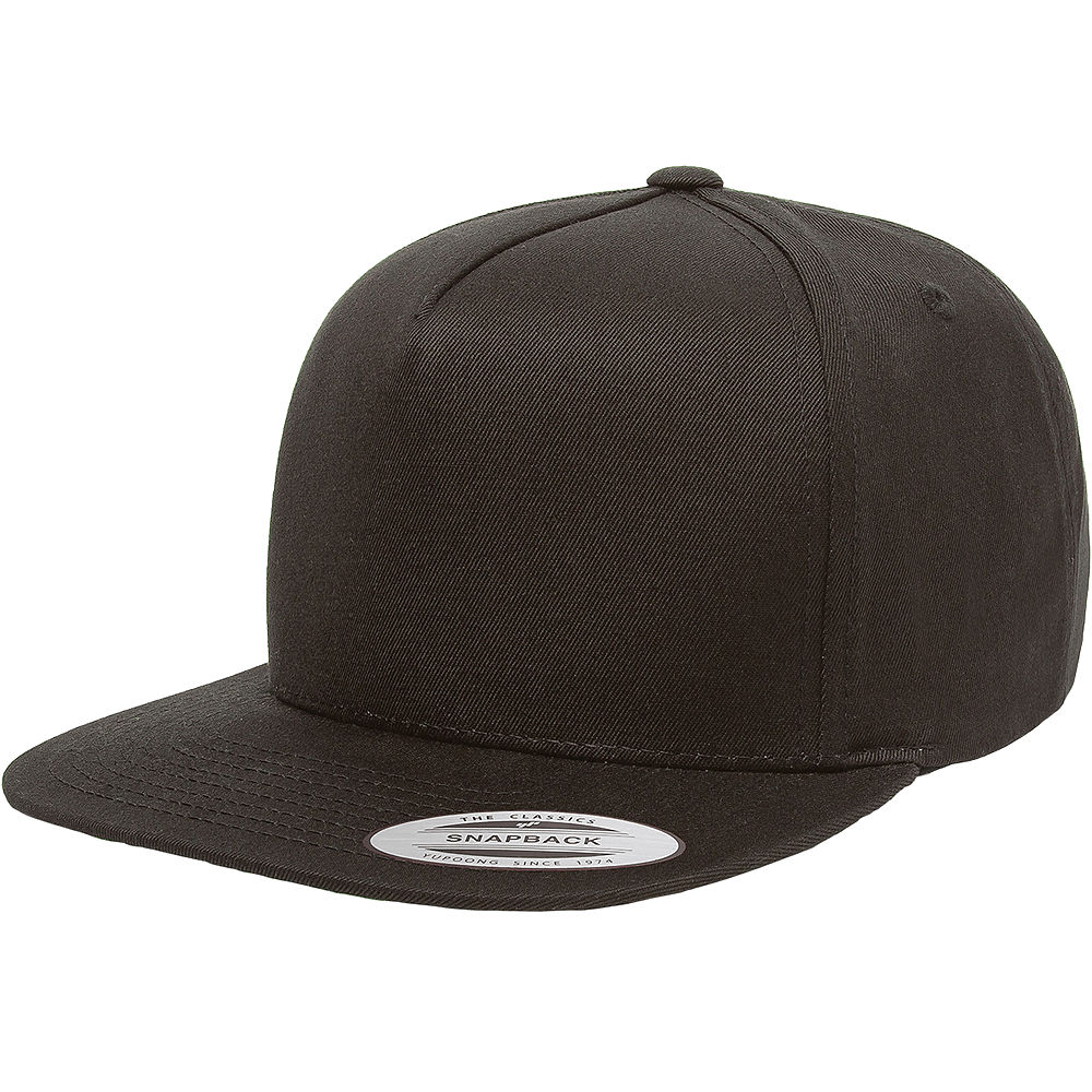 Yupoong Classics Flat Bill Cap in Black