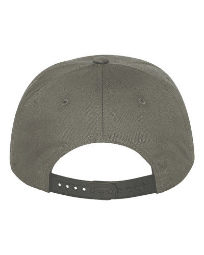Am image of a Custom Yupoong Classics Flat Bill Cap in Grey!