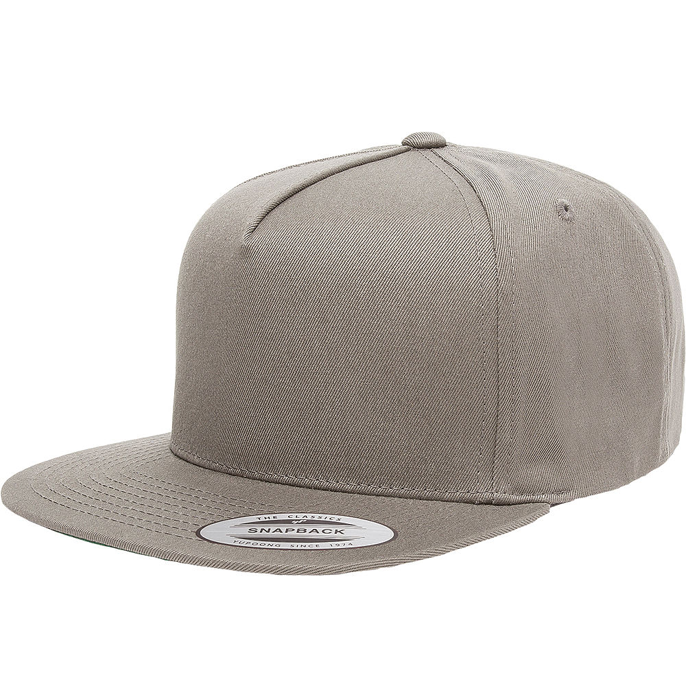 Yupoong Classics Flat Bill Cap in Grey