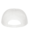 Am image of a Custom Yupoong Classics Flat Bill Cap in White!