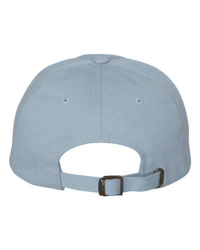 Am image of a Custom Yupoong Classic Dad's Cap in Light Blue!