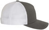 An image of a Custom Yupoong Adult 5 Panel Retro Trucker Cap in Charcoal/White!