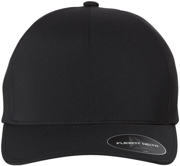 An image of a Custom Yupoong Adult Delta X Cap in Black!