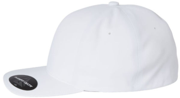 An image of a Custom Yupoong Adult Delta X Cap in White!