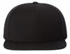 An image of a Custom Yupoong Adult Premium 5 Panel Snapback Cap in Black!