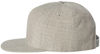 An image of a Custom Yupoong Adult Premium 5 Panel Snapback Cap in Heather Grey!